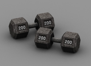 Dumbbell model and texture